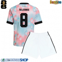 Maglie da calcio Belgio Youri Tielemans #8 Seconda Maglia Bambino Mondiali 2026  Manica Corta + Pantaloni corti)